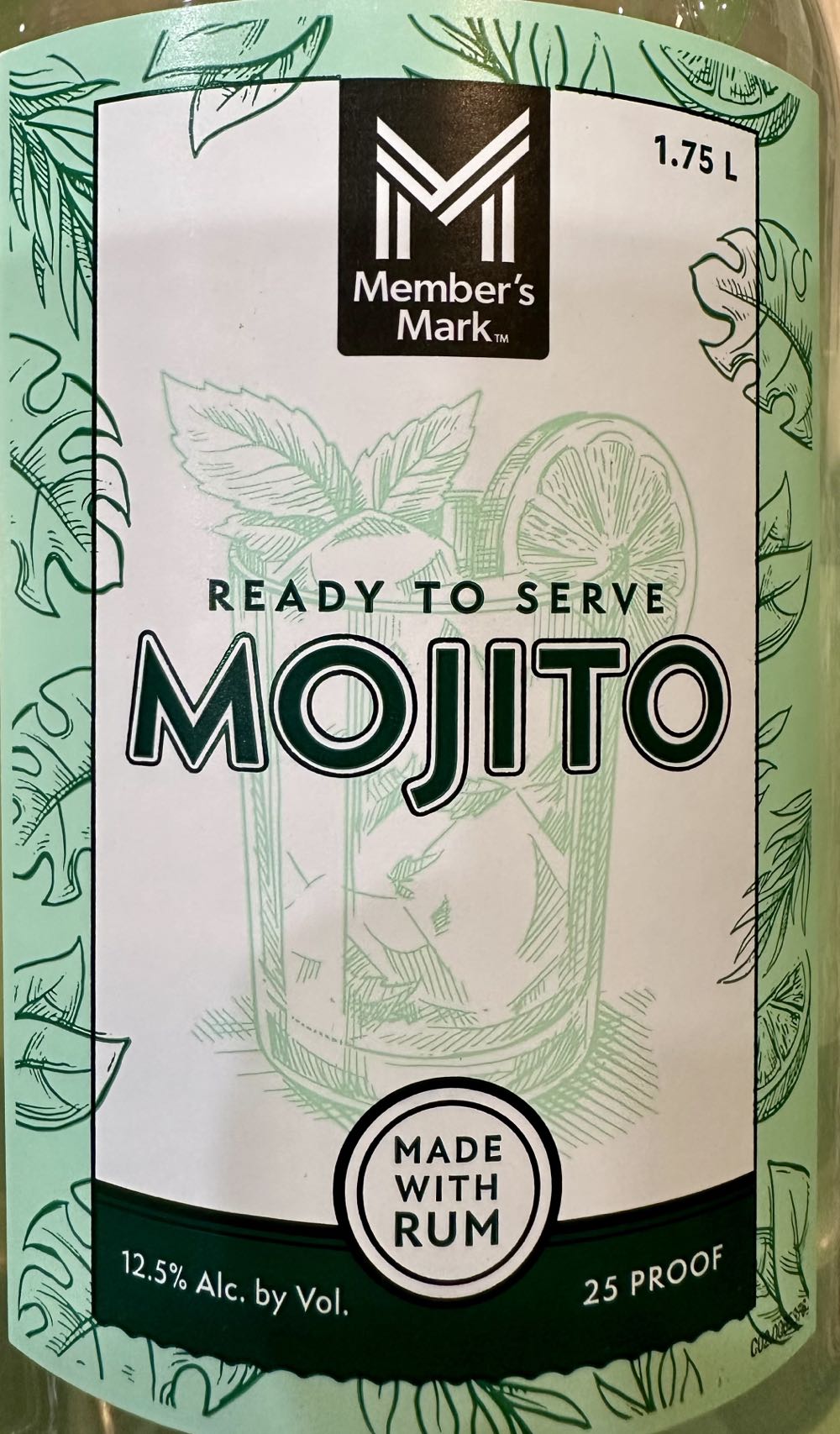 Ready To Serve Mojito - I.W.A. Distillers (1.75 L) alcohol collectible [Barcode 193968451288] - Main Image 2
