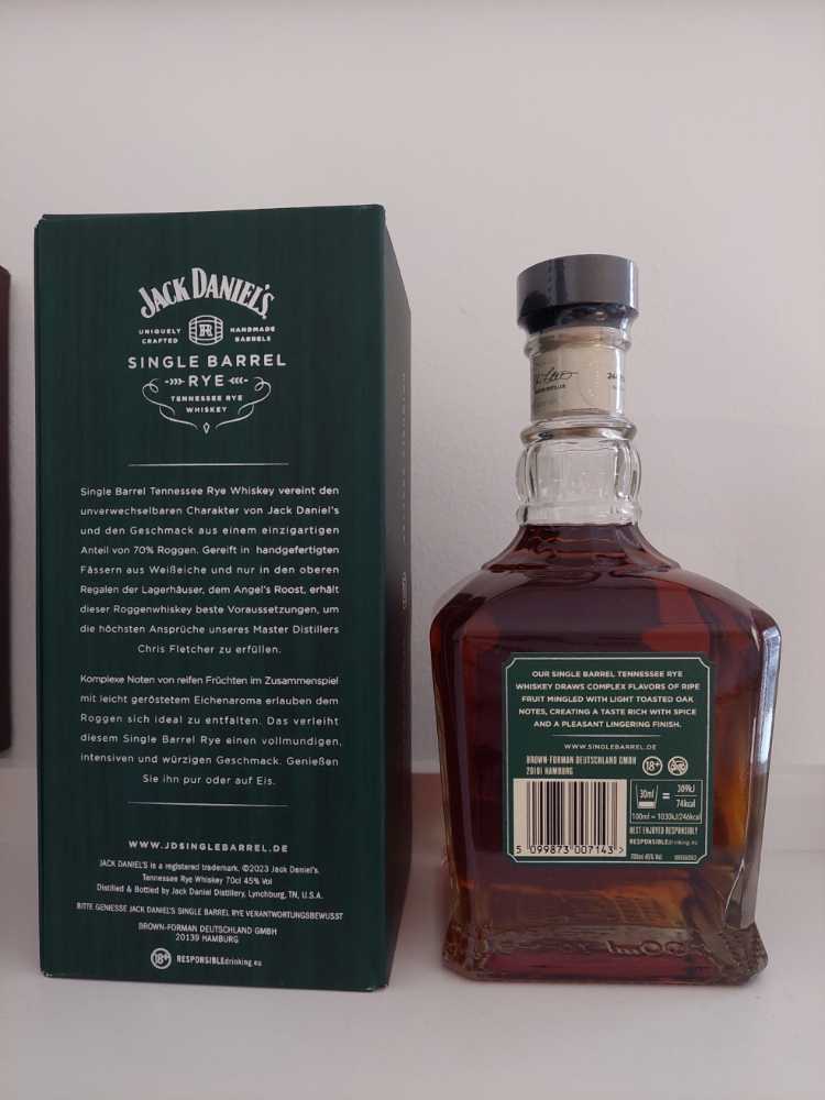 Single Barrel Rye  (700 mL) alcohol collectible - Main Image 2