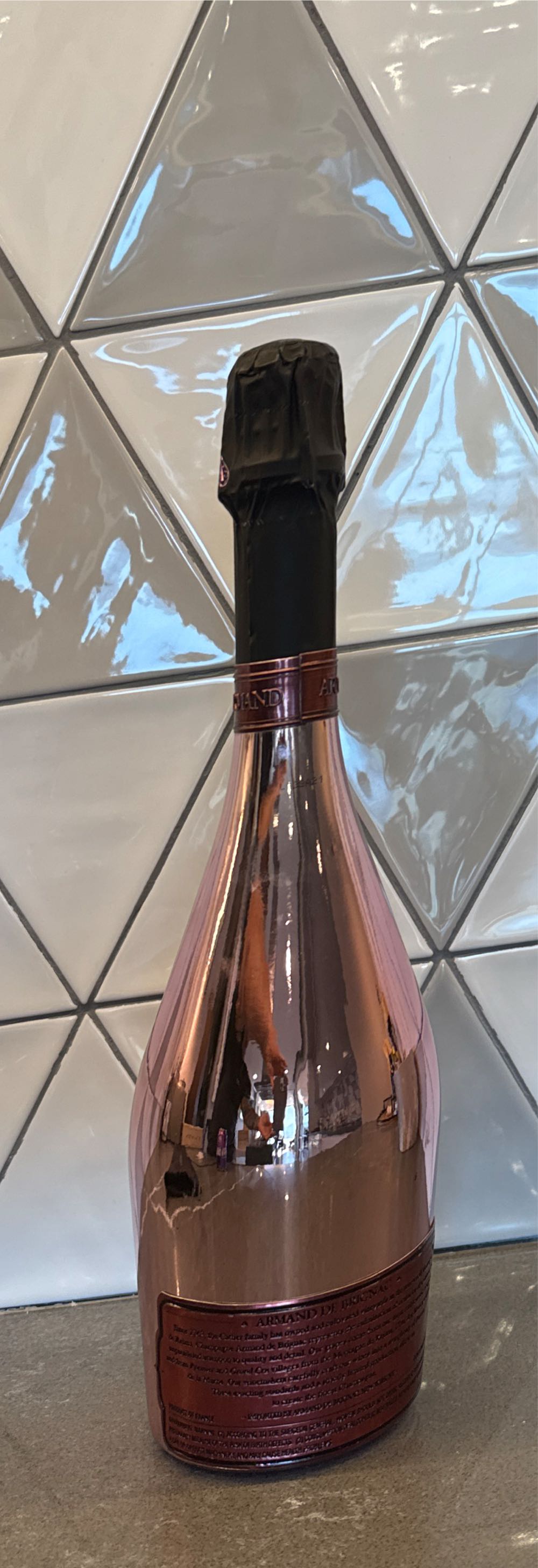 Brut Rose Armand De Brignac  (750 mL) alcohol collectible - Main Image 2