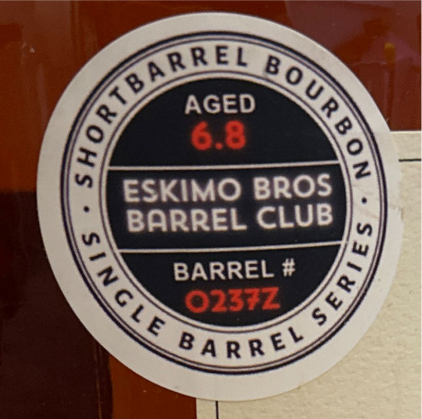 Barrel Shortbarrel Eskimo Pick 6.8 - Short Barrel (750 mL) alcohol collectible [Barcode 860005356188] - Main Image 3