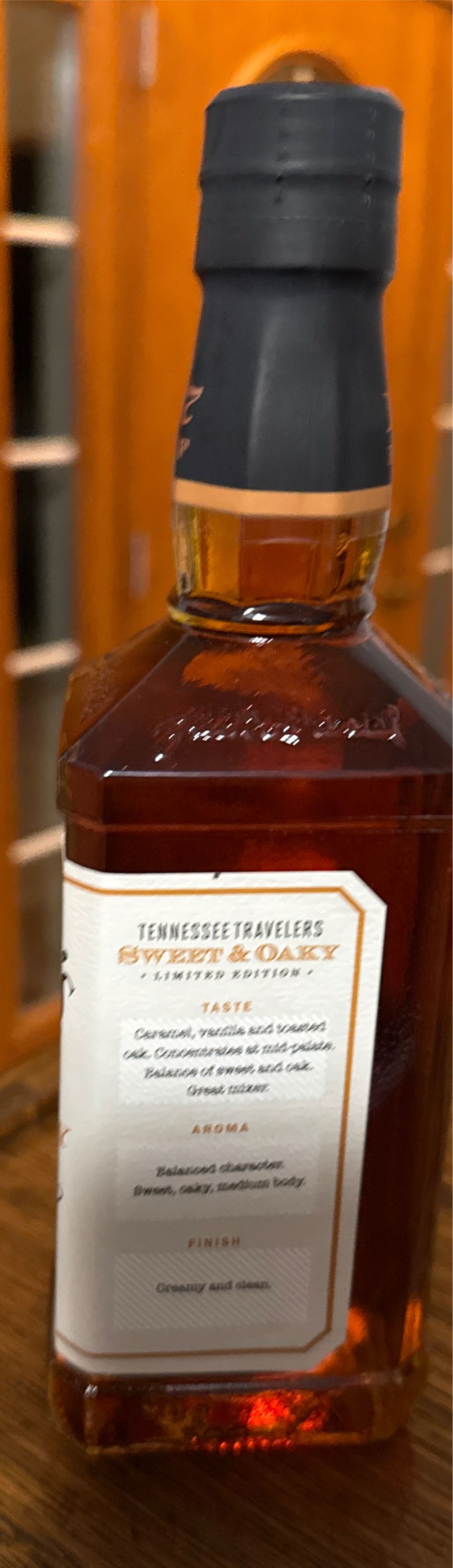 Jack Daniels, Tennessee Travelers Sweet & Oaky  (500 mL) alcohol collectible [Barcode 5099873020784] - Main Image 3