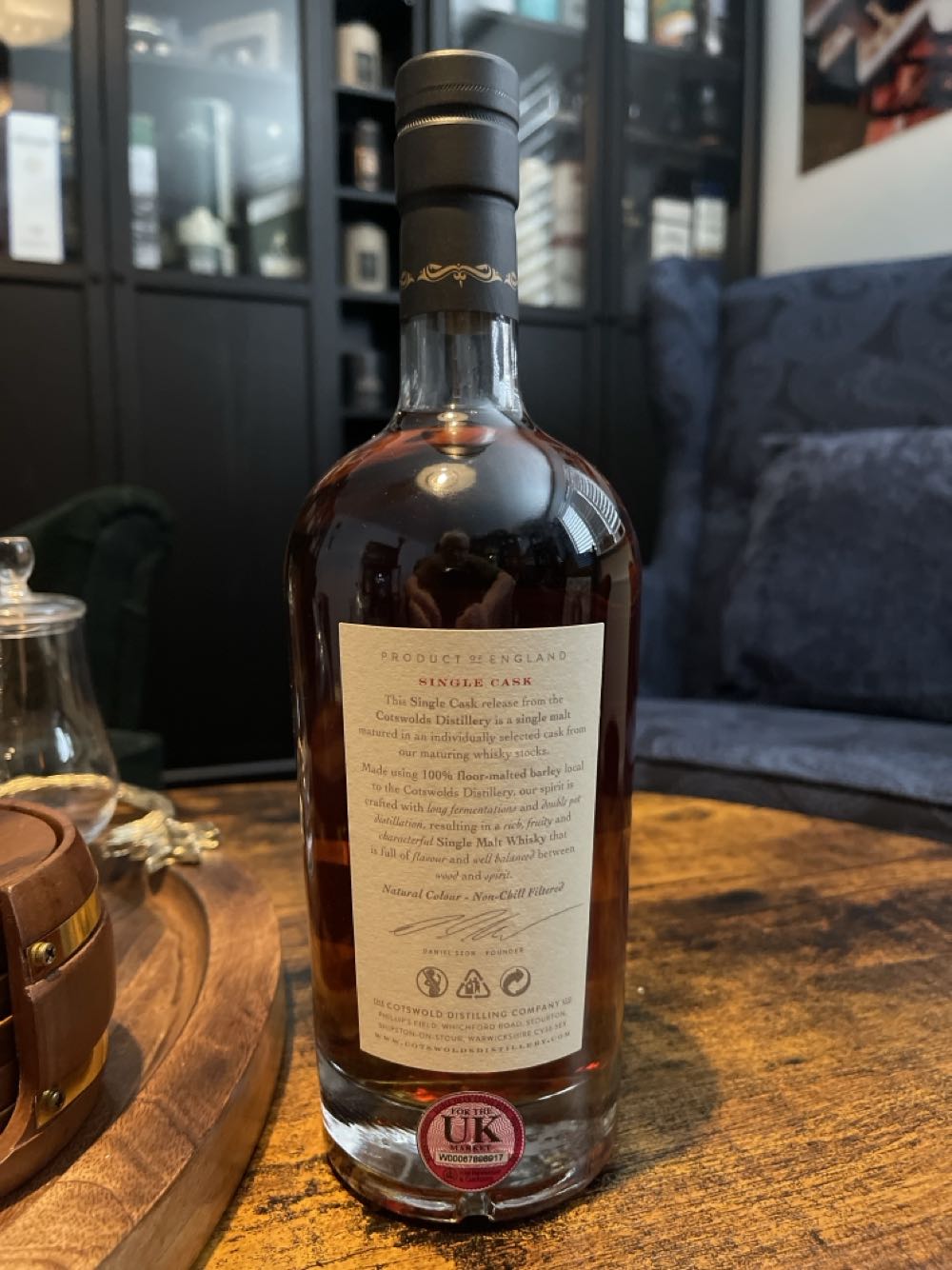 The Cotswolds Single Calvados Cask Malt Whisky - The Cotswolds Distillery (700 mL) alcohol collectible - Main Image 2