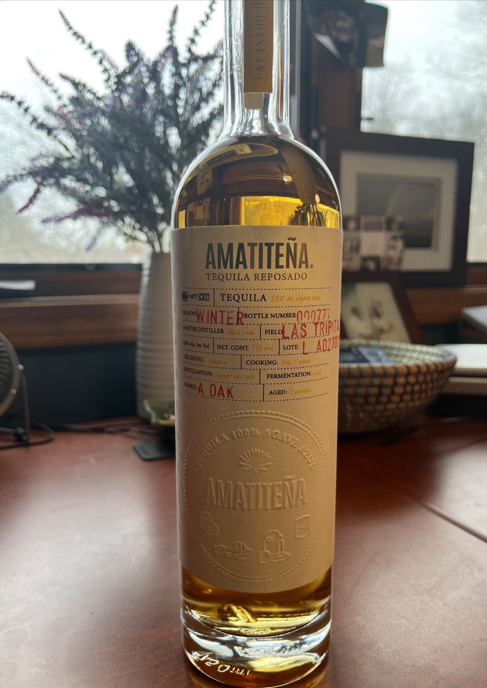 Amatitena Reposado Tequila 750ml - NOM 1477 alcohol collectible [Barcode 829782000233] - Main Image 3