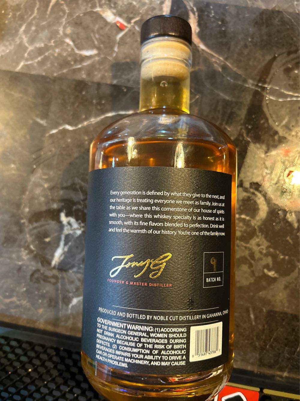 Noble Cut Distillery Inferno Whiskey - Nobel Cut Distillery (750 mL) alcohol collectible [Barcode 051497437862] - Main Image 2