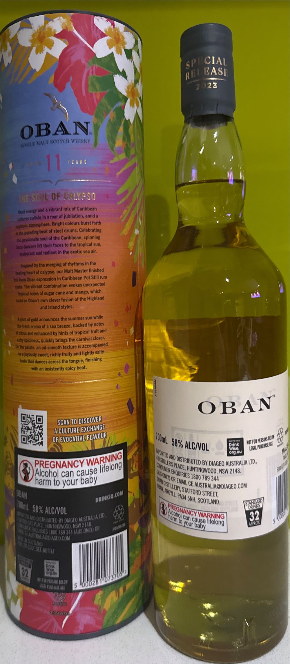 Oban 11 Year Old The Soul Of Calypso - Oban Distillery (700 mL) alcohol collectible [Barcode 5000281073705] - Main Image 4