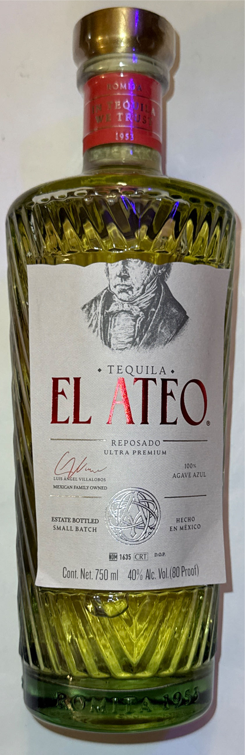 El Ateo Anejo - Plantaciones Tequilana (750 mL) alcohol collectible [Barcode 7503038788047] - Main Image 2