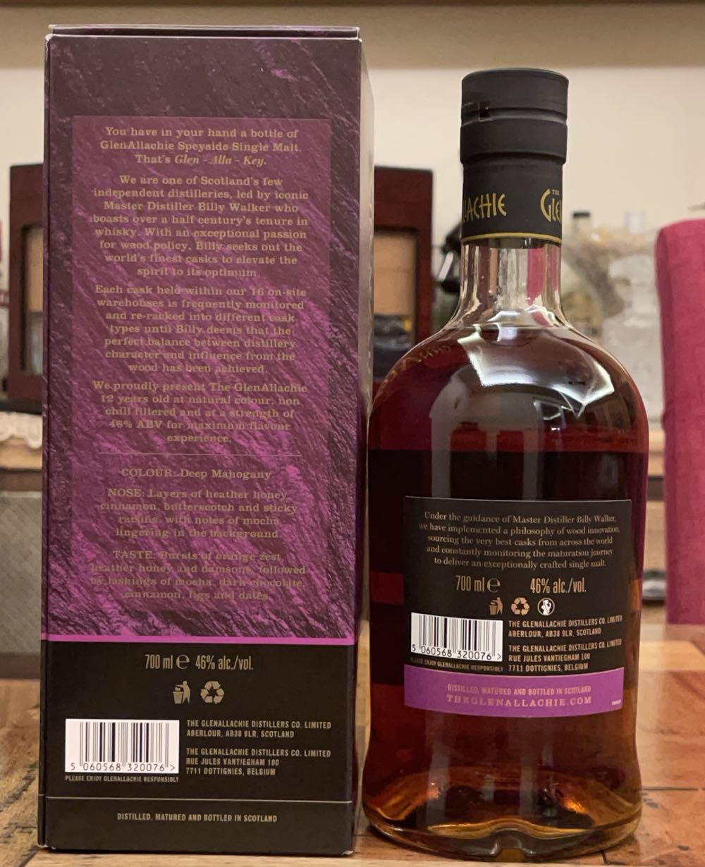 GLENALLACHIE 12y Speyside Single Malt Scotch Whisky - The Glenallachie Distilery (700 mL) alcohol collectible [Barcode 5060568320076] - Main Image 2