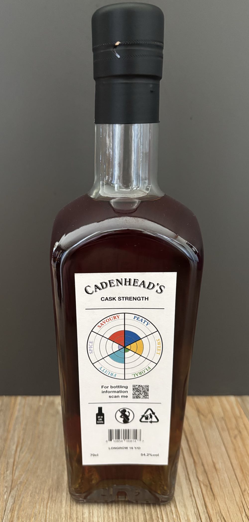 Cadenhead’s Longrow 16yr Old Sauternes Cask - Springbank Distillery (700 mL) alcohol collectible [Barcode 610854008147] - Main Image 2