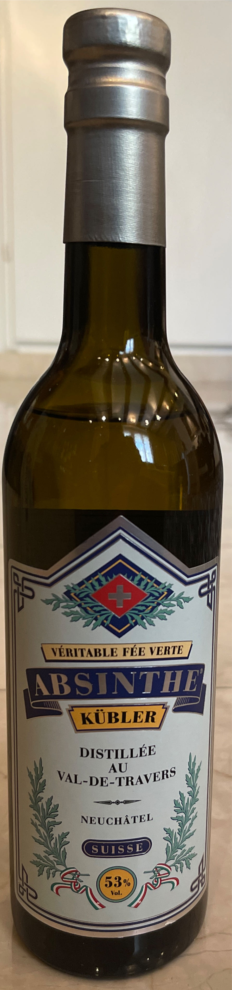 Absinthe Kübler - Kübler & Wyss (500 mL) alcohol collectible [Barcode 7612046201513] - Main Image 2