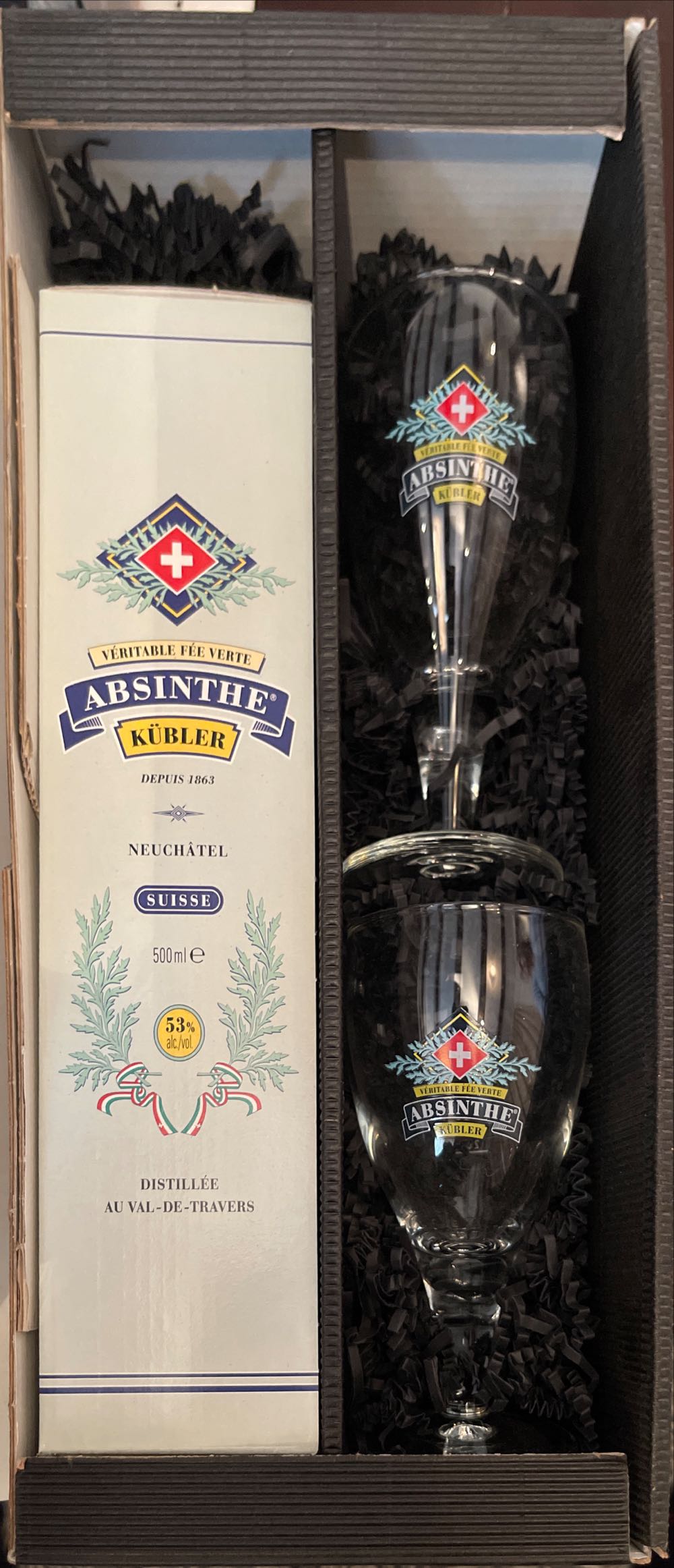 Absinthe Kübler - Kübler & Wyss (500 mL) alcohol collectible [Barcode 7612046201513] - Main Image 3