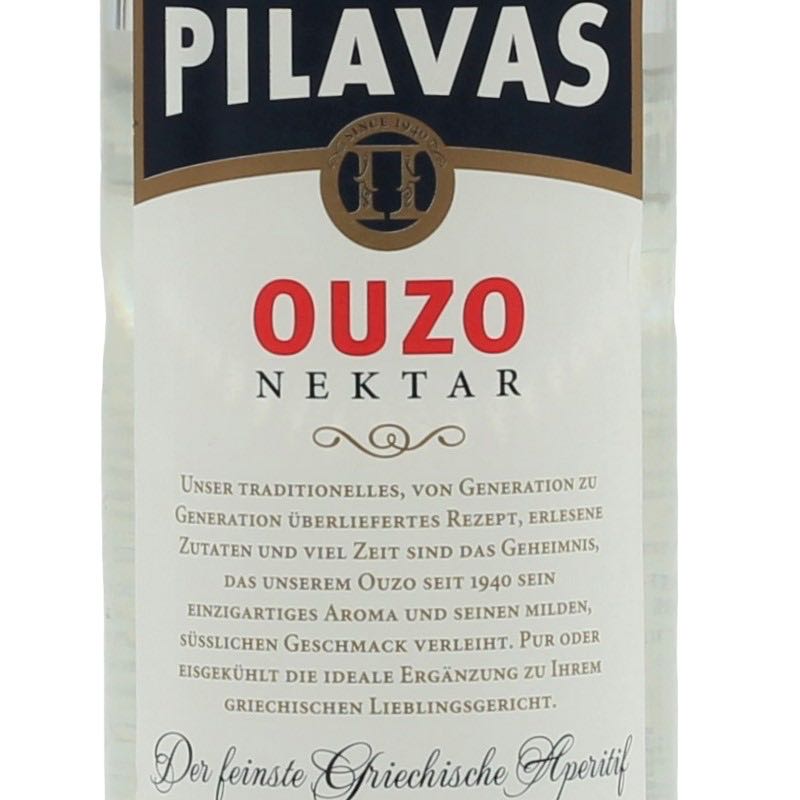 Pilavas Ouzo Nektar - Pilavas S.A. (700 mL) alcohol collectible [Barcode 5202325381047] - Main Image 3