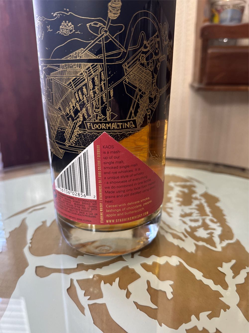 Stauning Kaos Triple Malt Whisky 750ml Danish ’kaos’ - Stauning Whisky (750 mL) alcohol collectible [Barcode 816136028562] - Main Image 3