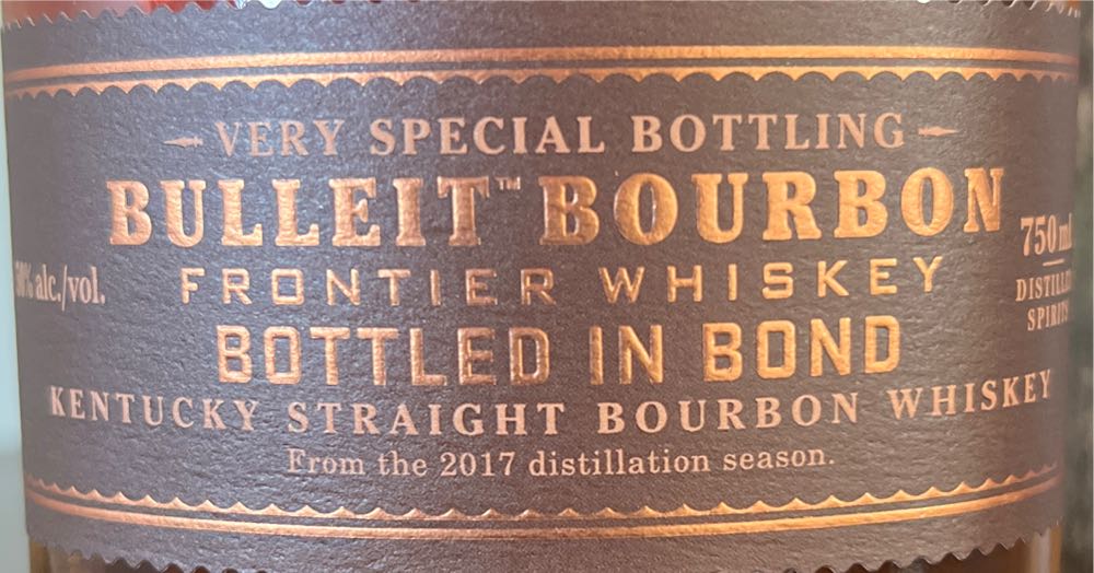 Bulleit Bottled In Bond Bourbon Whiskey 750ml Wine & Spirits Frontier 100 Proof Straight Liquor - Bulleit Distilling (750 mL) alcohol collectible [Barcode 082000808633] - Main Image 3