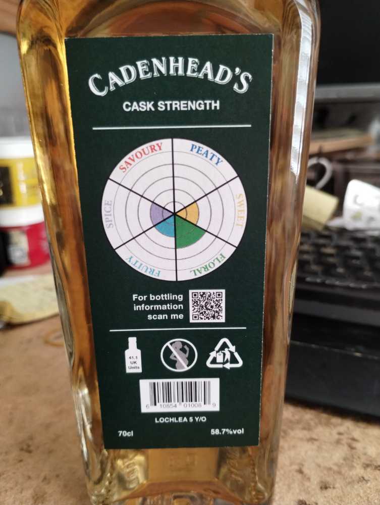 Cadenhead’s Lochlea 5yo - Lochlea Distillery (700 mL) alcohol collectible [Barcode 610854010089] - Main Image 3