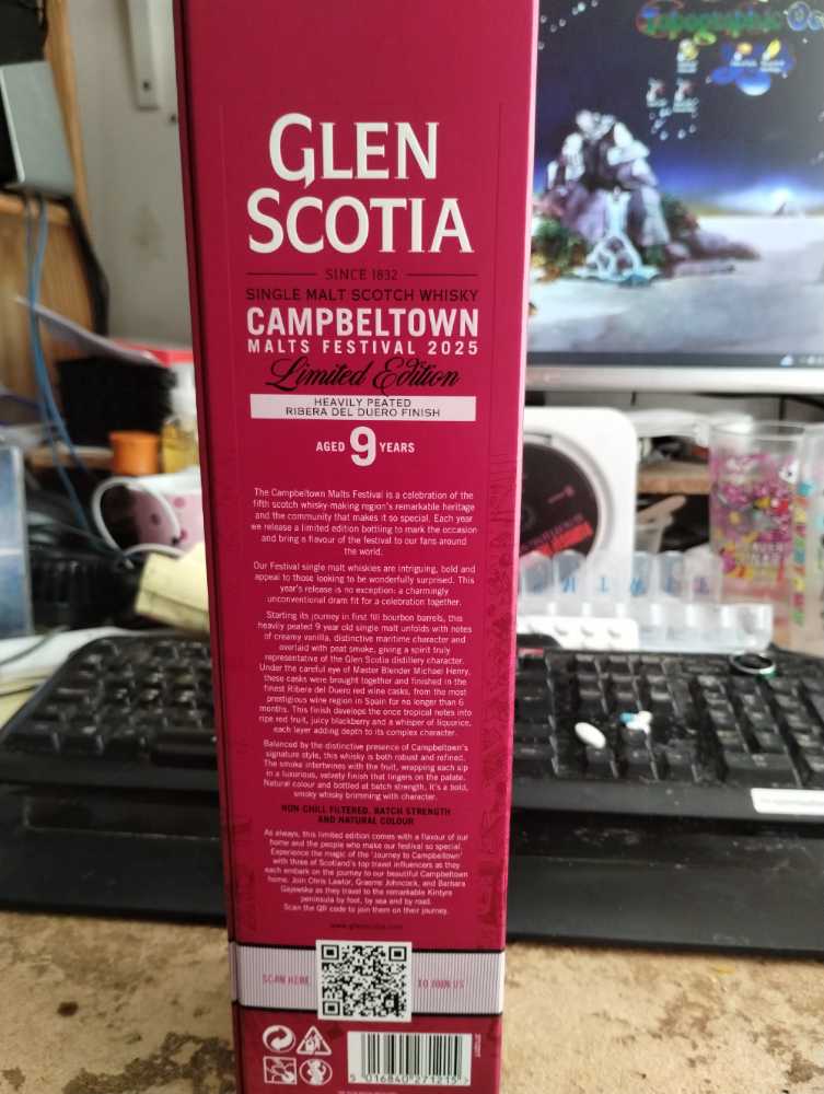 Campbeltown Malts Festival 2025 - Glen Scotia Distillery (700 mL) alcohol collectible [Barcode 5016840271215] - Main Image 2