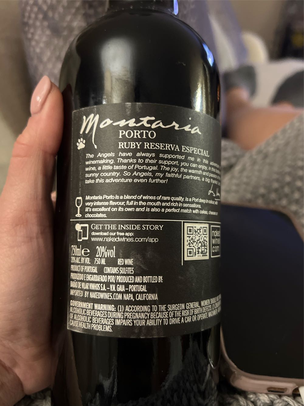 Montaria Porto  (750 mL) alcohol collectible - Main Image 2