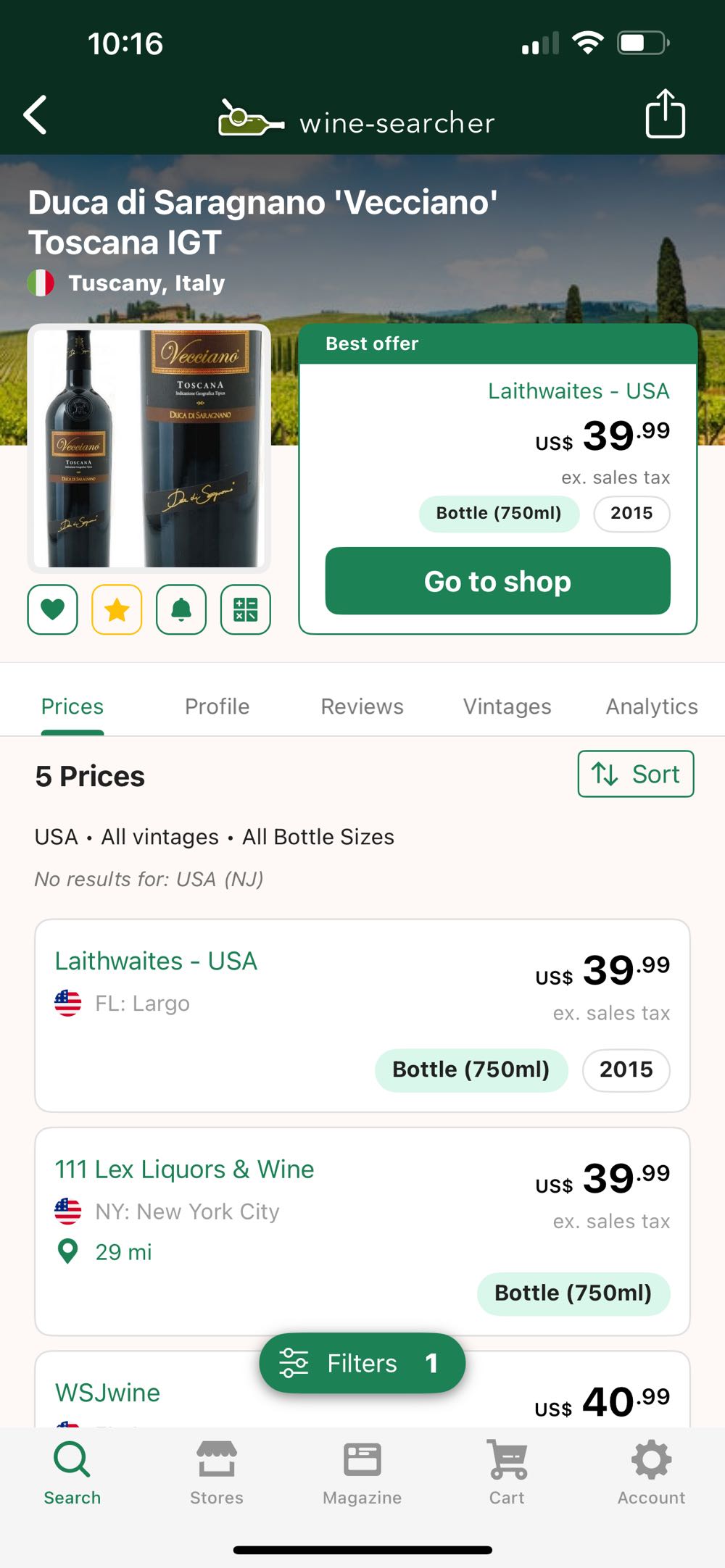 Tuscany Central Red Wine  (750 mL) alcohol collectible [Barcode 5051559141947] - Main Image 4