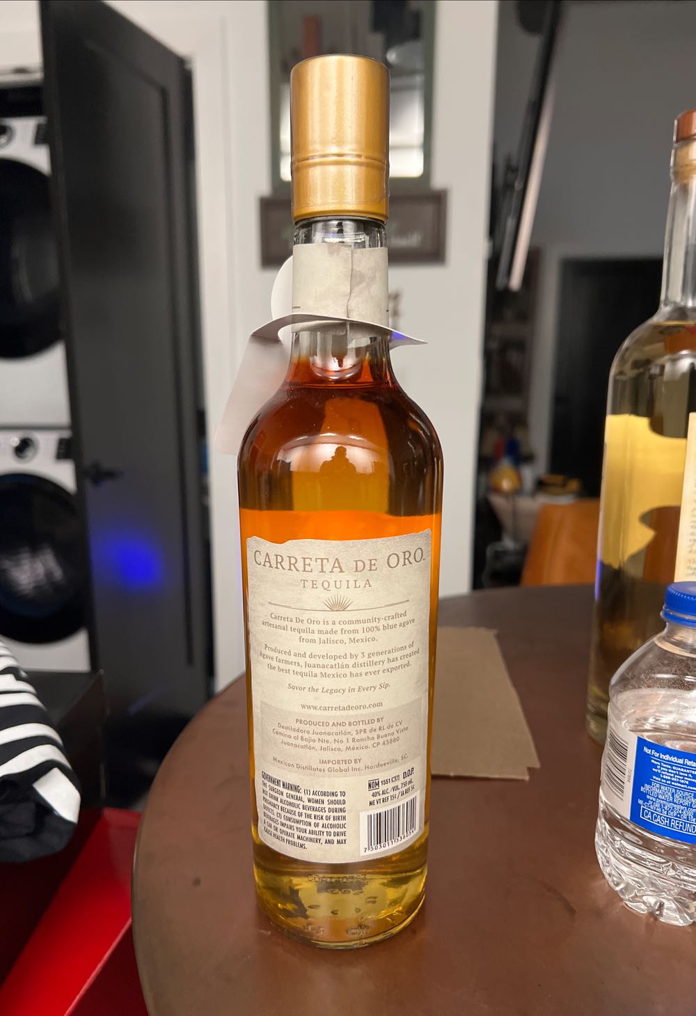 Carreta De Oro Añejo Tequila - NOM 1551 (750 mL) alcohol collectible [Barcode 7503011536054] - Main Image 2