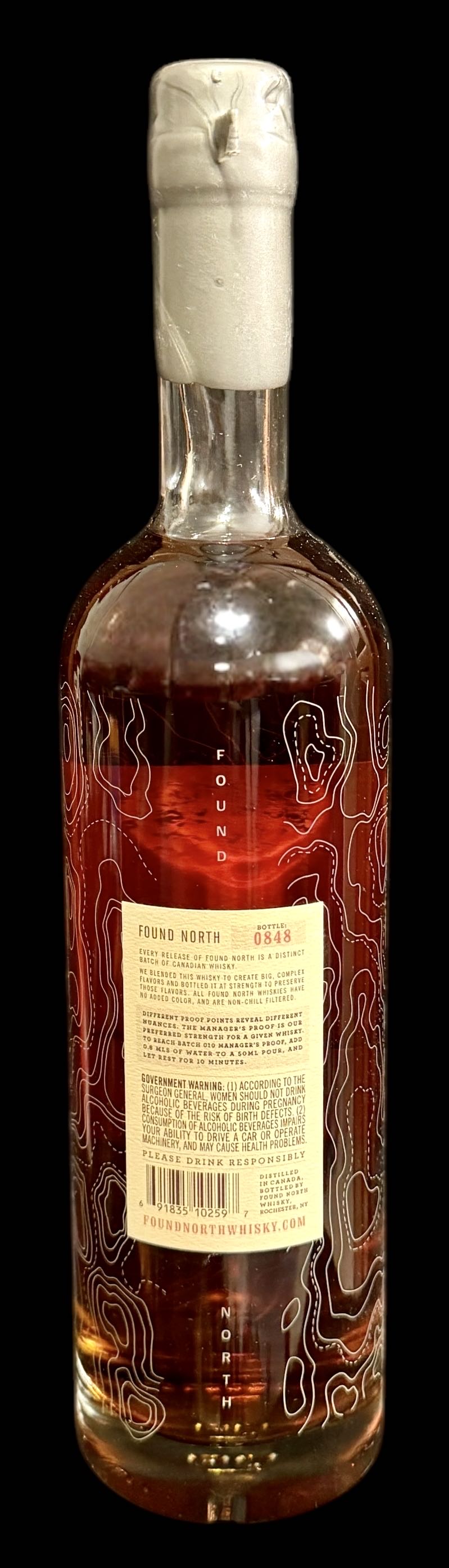 Found North Batch 010 - Found North Whisky (750 mL) alcohol collectible [Barcode 691835102597] - Main Image 2