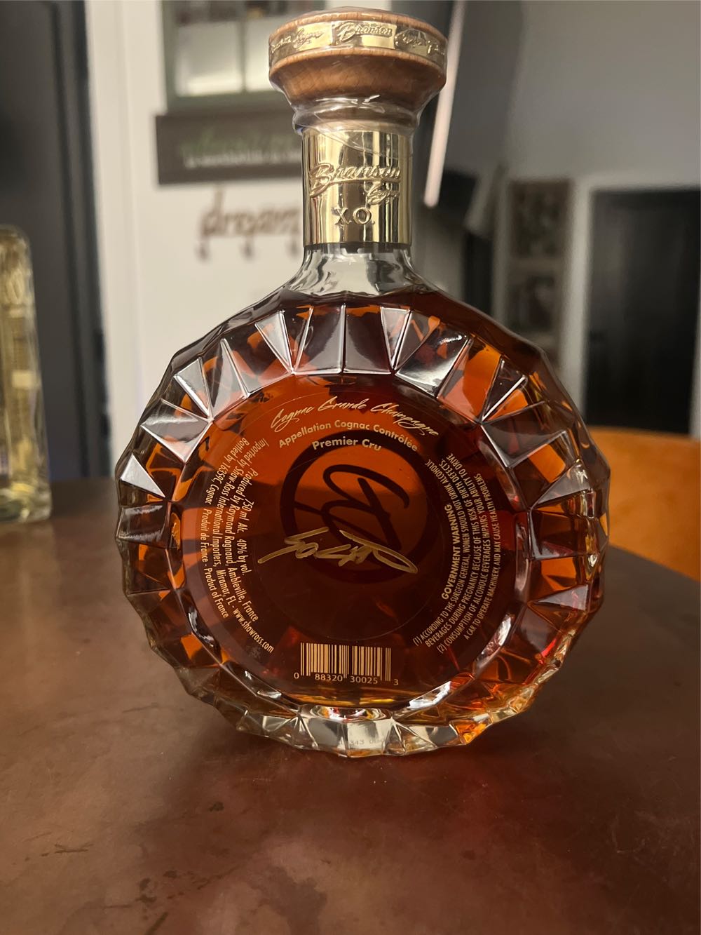 Branson  Cognac Grande Champagne XO 750 ml - Branson (750 mL) alcohol collectible [Barcode 088320300253] - Main Image 2