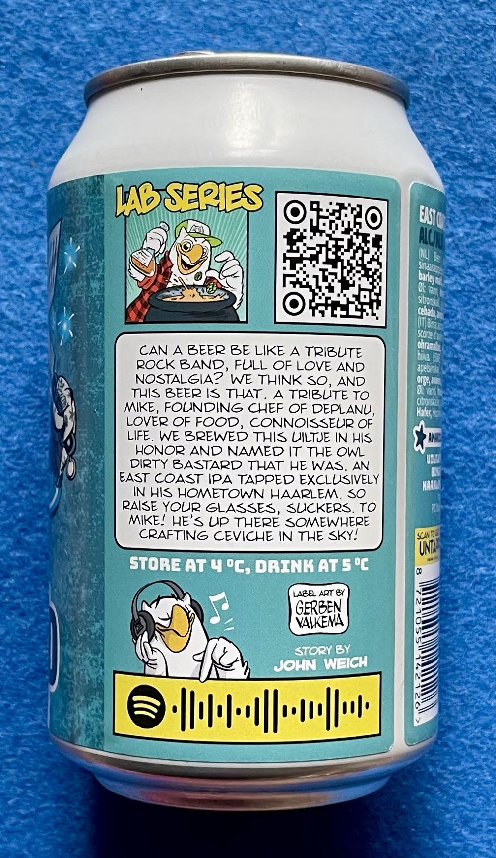 Owl Dirty Bastard - Uiltje Brewing Company (330 mL) alcohol collectible [Barcode 8721055142126] - Main Image 4