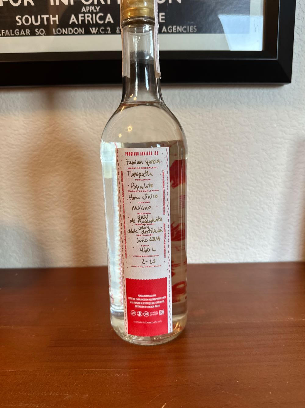 Ponciano Arriaga 158 Paplote - Fabian Garcia (750 mL) alcohol collectible - Main Image 2