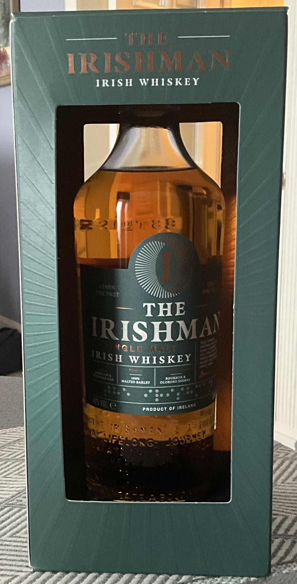 The Irishman Single Malt Irish Whiskey  (0.7 L) alcohol collectible - Main Image 2