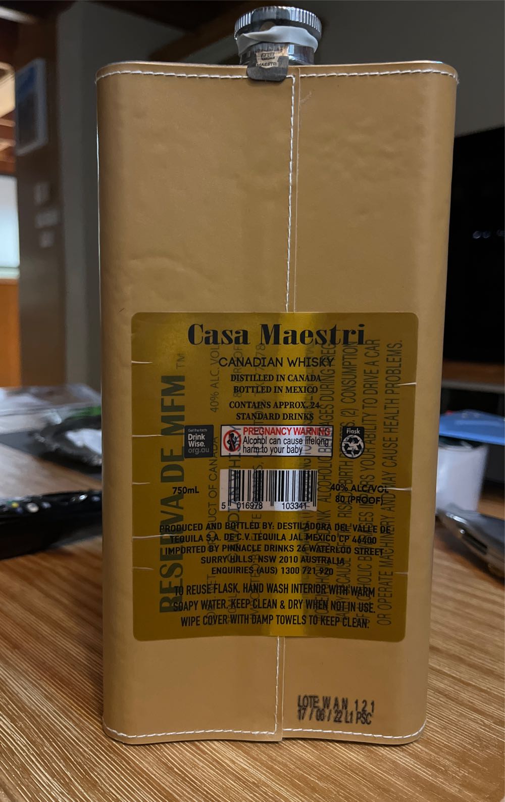 Casa Maestri Canadian  Whisky - Casa Maestri (750 mL) alcohol collectible [Barcode 5016978103341] - Main Image 2