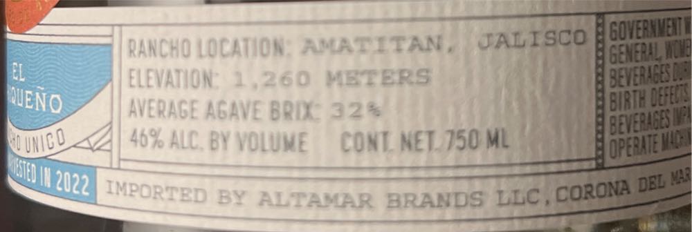 Lagrimas Del Valle Plata El Chiqueno - Tequila Cascahuin (750 mL) alcohol collectible [Barcode 898627001650] - Main Image 2