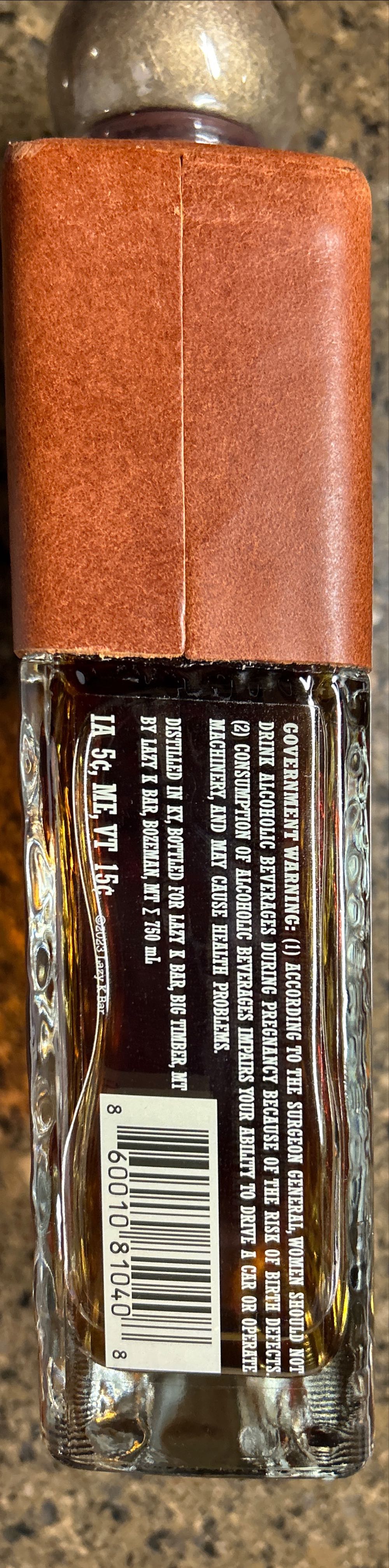 Lazy K Bar Straight Bourbon Whiskey - Lazy K Bar (750 mL) alcohol collectible [Barcode 860010810408] - Main Image 4