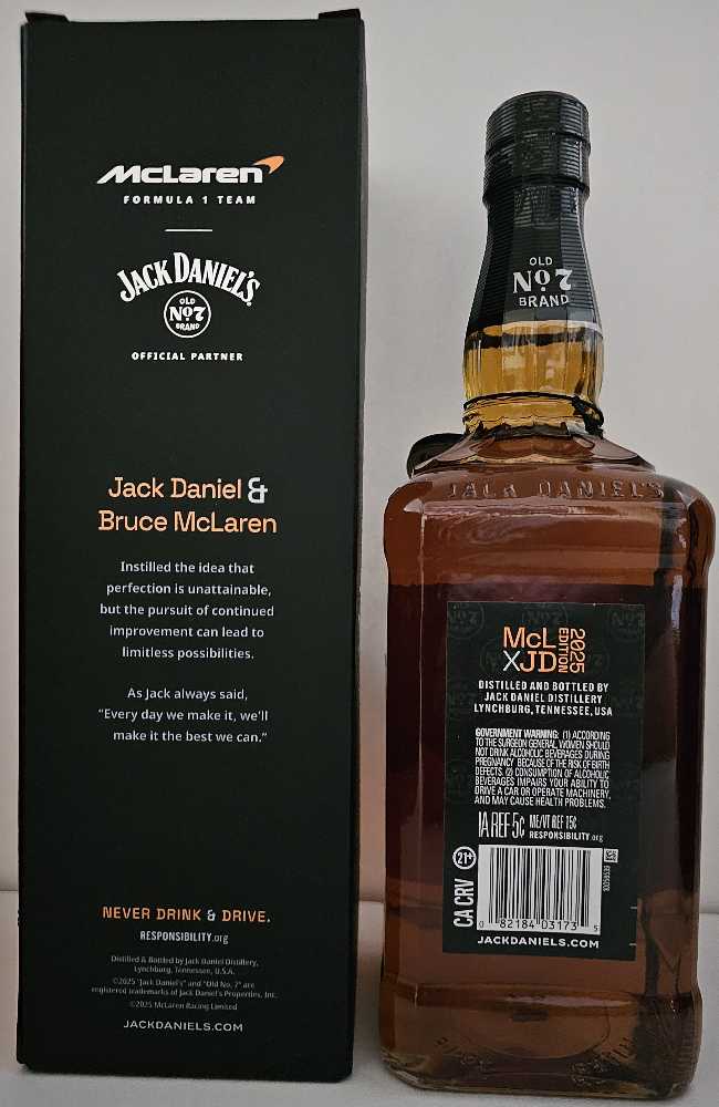 Mclaren 2026 - Jack Daniel Distillery (1 L) alcohol collectible [Barcode 082184031735] - Main Image 3