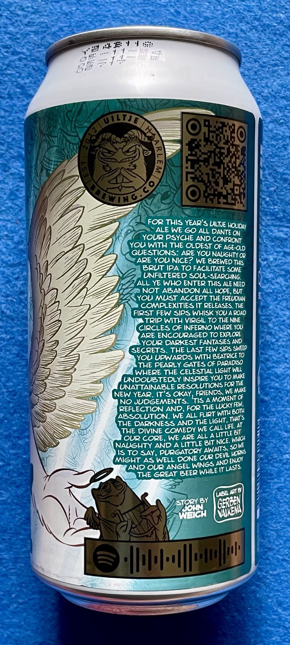 Naughty Or Nice - Uiltje Brewing Company (440 mL) alcohol collectible [Barcode 8721055142171] - Main Image 3