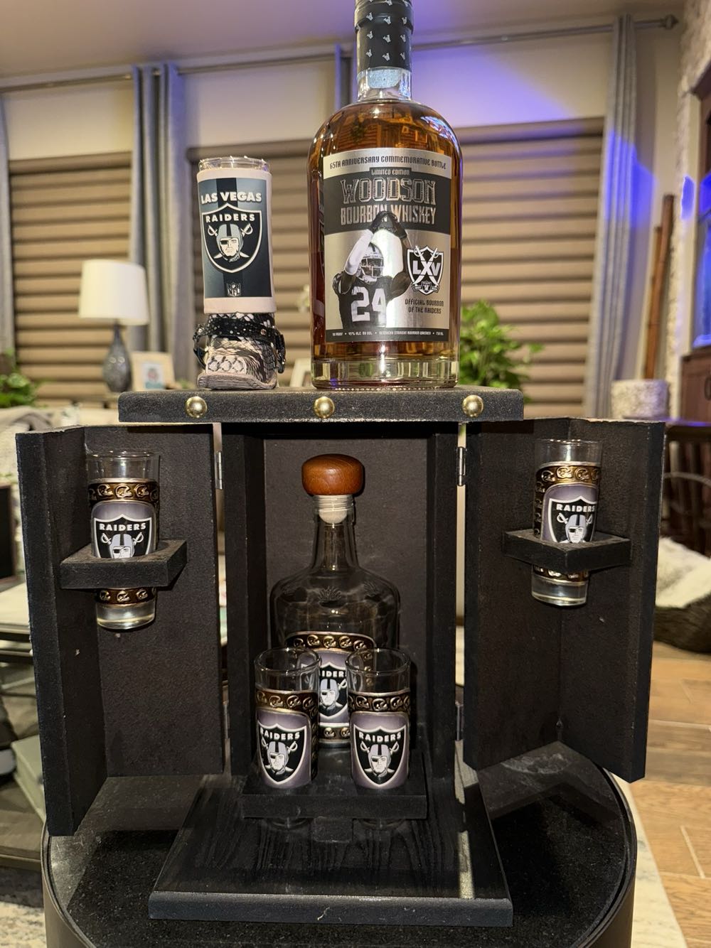 Bourbon - Woodson Bourbon Raiders 65th Anniversary  alcohol collectible [Barcode 850019174342] - Main Image 2