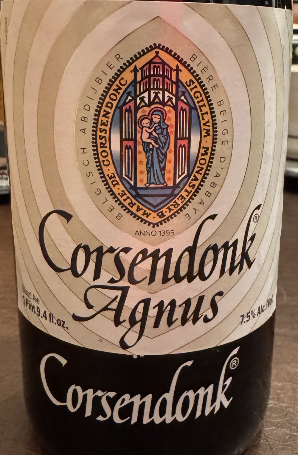 Corsendonk Agnus - Corsendonk N.V. (750 mL) alcohol collectible [Barcode 854984004291] - Main Image 2