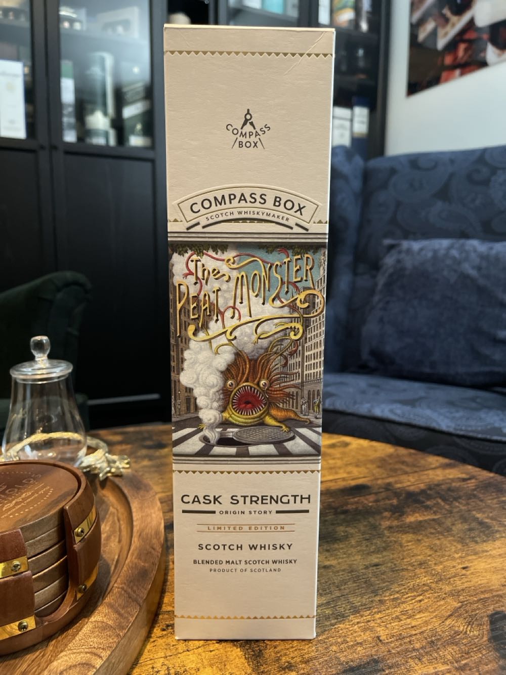 The Peat Monster - Cask Strength - Compass Box Scotch Whisky Maker (700 mL) alcohol collectible [Barcode 5060632881007] - Main Image 3