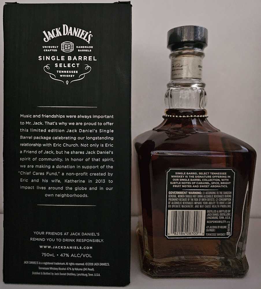 Eric Church - Jack Daniel Distillery (750 mL) alcohol collectible [Barcode 082184087008] - Main Image 2