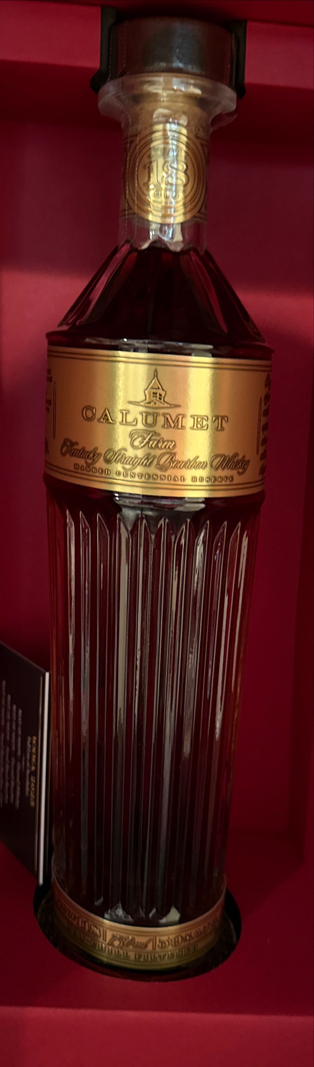 Calumet Farm 18 Year Old Bourbon Decanter Trophy 100 Year Anniversary - Calumet Farms (750 mL) alcohol collectible [Barcode 812459016040] - Main Image 2