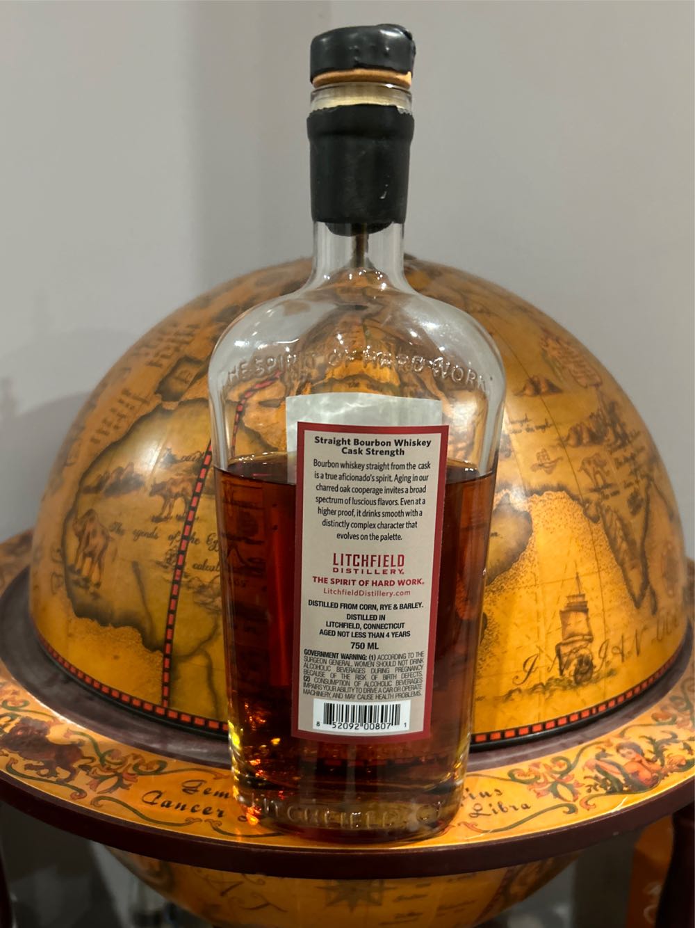 Litchfield Distillery Straight Bourbon Whiskey - Litchfield Distillery (750 mL) alcohol collectible [Barcode 852092008071] - Main Image 2