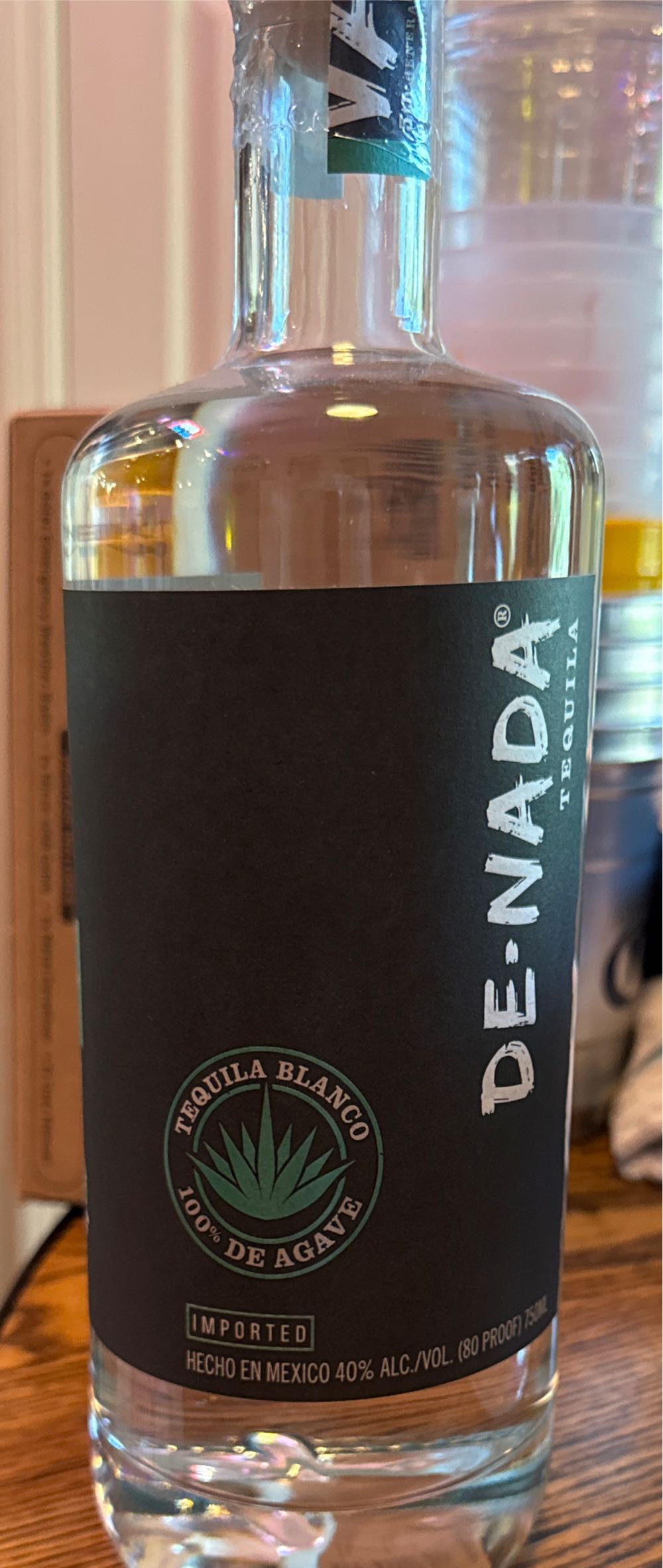 De Nada Tequila Blanco - Nom1414 (750 mL) alcohol collectible [Barcode 860002056401] - Main Image 2