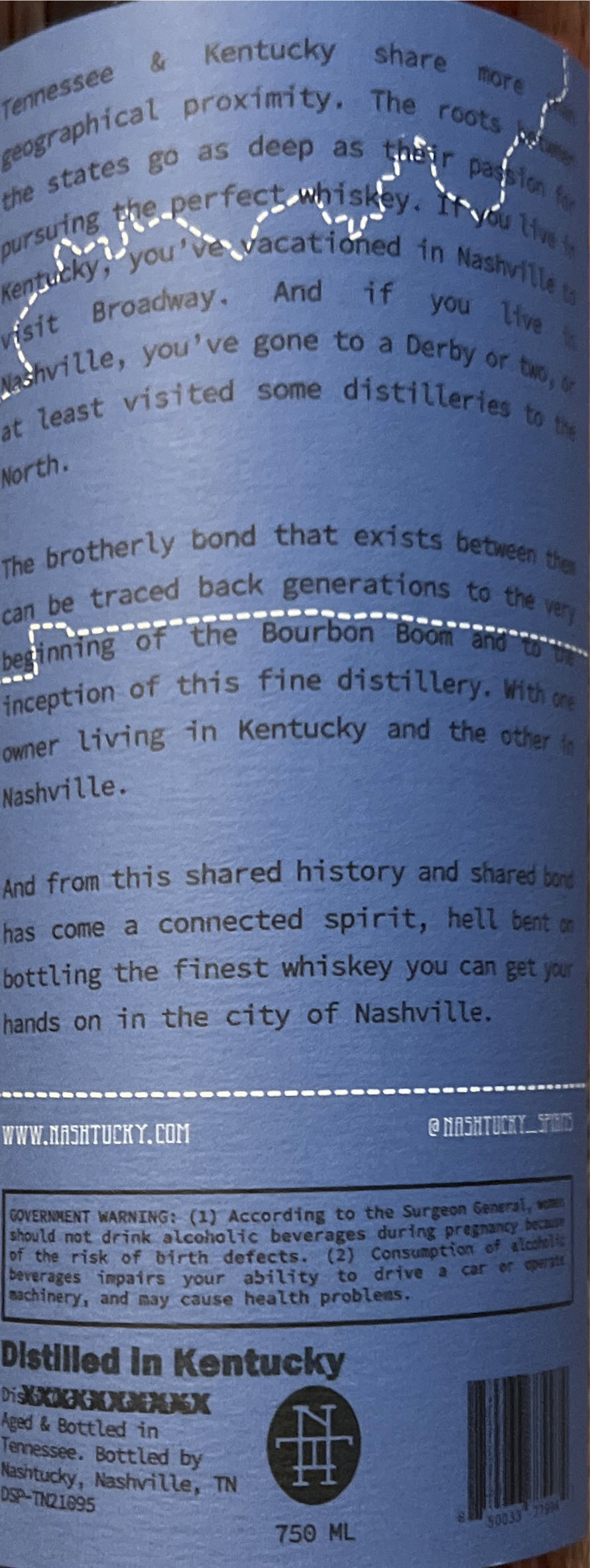 Nashtucky Rye Whiskey Last Chance Liquors  alcohol collectible [Barcode 850033779974] - Main Image 3