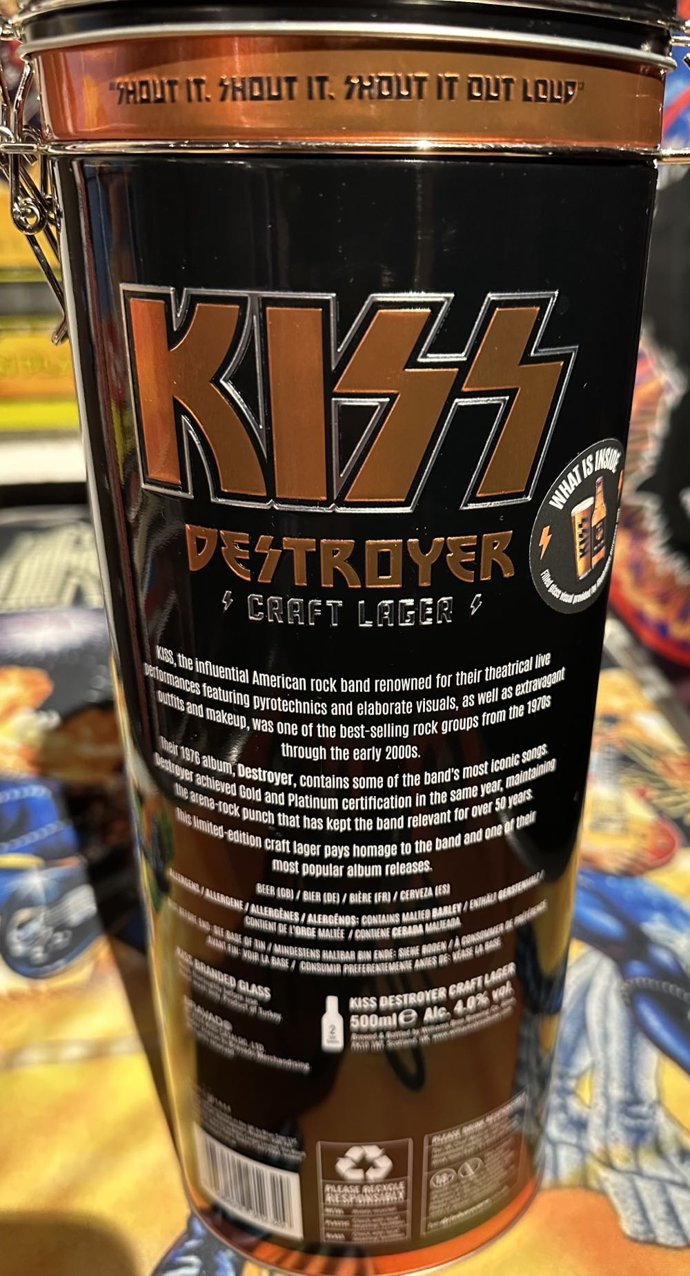 KISS Destroyer Craft Lager  alcohol collectible [Barcode 5056499912329] - Main Image 2