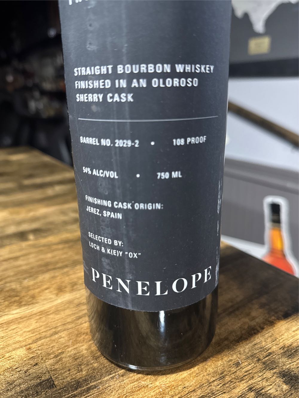 Penelope Project X Oloroso Sherry Cask - Penelope Bourbon Bottling Company (750 mL) alcohol collectible [Barcode 088352143156] - Main Image 2