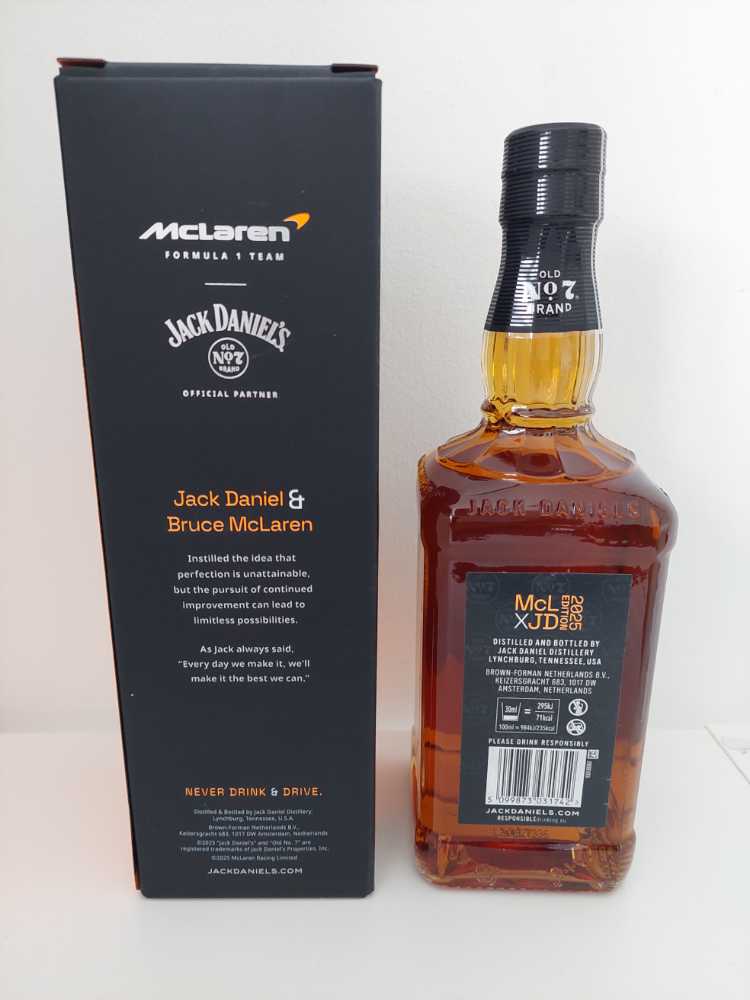Jack Daniels Mclaren 2025  (700 mL) alcohol collectible - Main Image 3