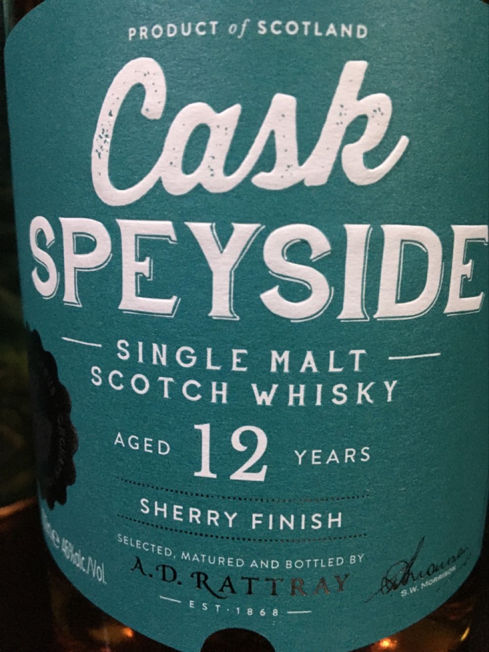 Cask Speyside 12 Years Old Single Malt A.d. Sherry Finish Whisky Jahre Year 46% л  (700 mL) alcohol collectible [Barcode 5060056923680] - Main Image 4