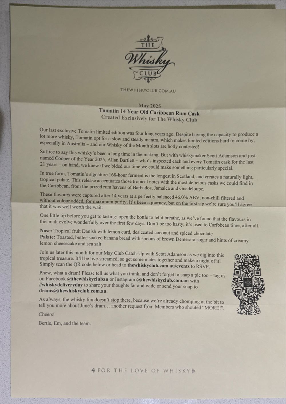 Tomatin 14 Yr Caribbean Rum Cask Matured - Tomatin (700 mL) alcohol collectible [Barcode 5018481101760] - Main Image 4