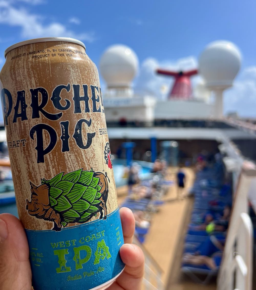 Carnival Parched Pig West Coast IPA - Carnival Cruise Line, Lakeland alcohol collectible - Main Image 3