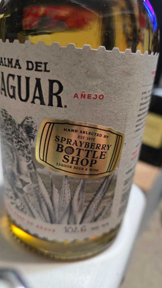 Alma Del Jaguar Single Barrel Anejo Tequila - Nom 1414 (750 mL) alcohol collectible [Barcode 634707245176] - Main Image 2