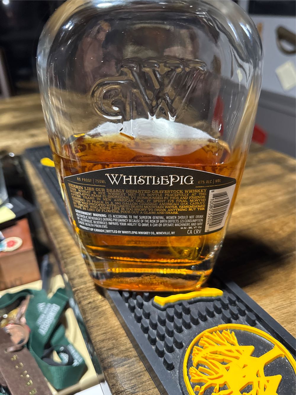 Whistlepig X Liquid Death Gravestock Wheat Whiskey - Whistlepig (750 mL) alcohol collectible [Barcode 810080552029] - Main Image 2