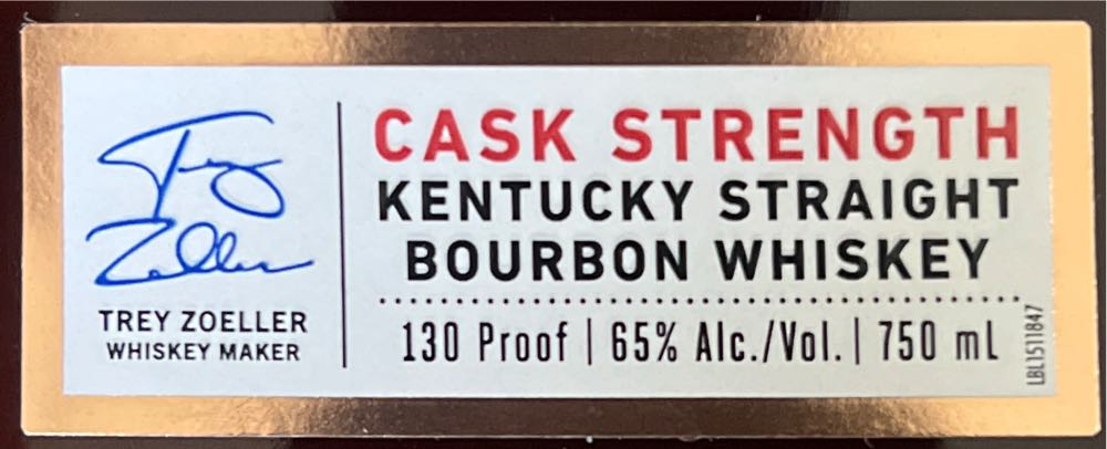 Jefferson’s Reserve Cask Strength Bourbon Whiskey Limited Edition - Jefferson Bourbon Company (750 mL) alcohol collectible [Barcode 814794011940] - Main Image 3