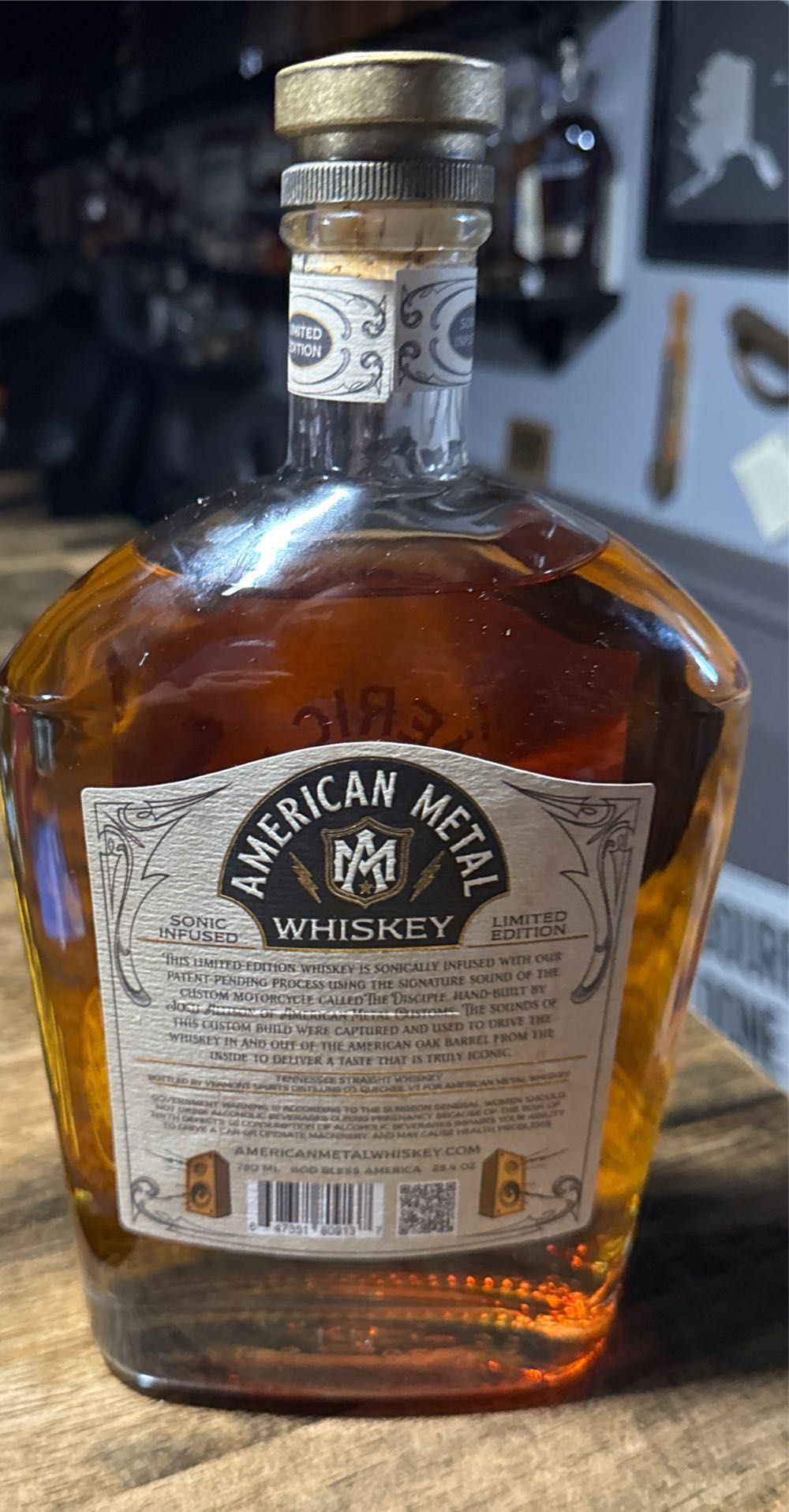 American Metal “The Disciple” - American Metal Whiskey (750 mL) alcohol collectible [Barcode 647351809137] - Main Image 2